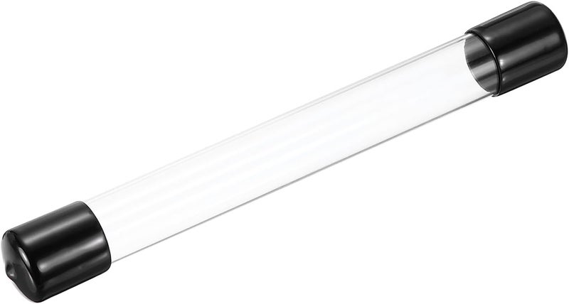 MECCANIXITY Clear Storage Tube 20x22mm Small Plastic Round Tubing with Caps Rigid Bottle Container 200mm/8 Inch for Item Stored - Image 1